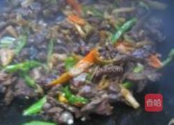 青椒榨菜炒牛肉的做法图解5