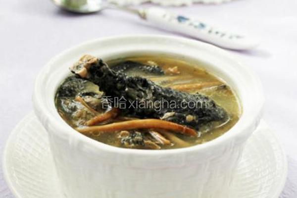 茶树菇乌鸡汤