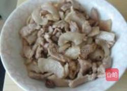 青椒蒜苔肉的做法图解4