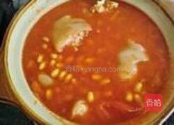 茄汁黄豆炖猪蹄的做法图解9