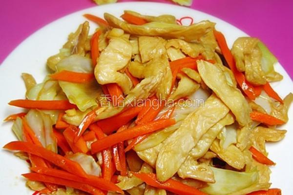 时蔬炒豆筋