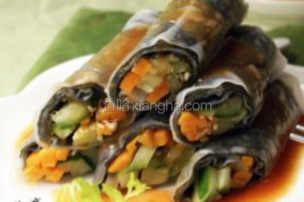 紫菜河粉卷