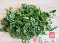荠菜豆渣饼的做法图解2