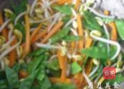 荷兰豆炒胡萝卜的做法图解6
