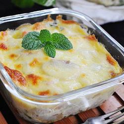 西兰花蘑菇焗饭的做法[图]