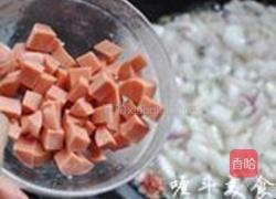 西兰花蘑菇焗饭的做法图解2