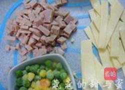 午餐肉芝士咸蛋糕的做法图解1