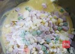 午餐肉芝士咸蛋糕的做法图解7