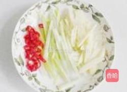 黑豆苗炒肉丝的做法图解2