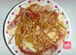 金针菜蒸鸡的做法图解3