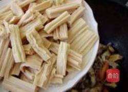 腐竹烧鲜蘑的做法图解5