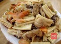 腐竹烧鲜蘑的做法图解8