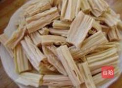 腐竹烧鲜蘑的做法图解1