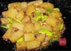 香辣豆豉炒魔芋的做法图解4