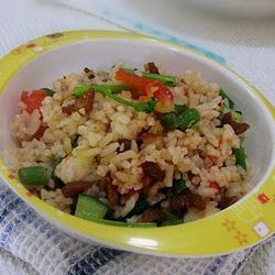 茄汁虾仁炒饭的做法[图]