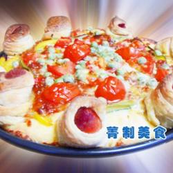 火腿花边披萨的做法[图]