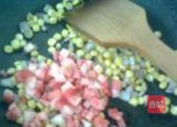 鲜桃玉米炒饭的做法图解5