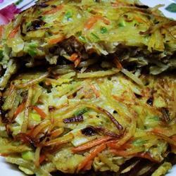 土豆丝鸡蛋煎饼的做法[图]