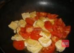 豆腐炒西红柿的做法图解4