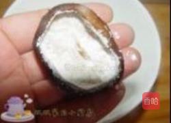 香菇酿肉扒油菜的做法图解4
