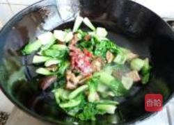 腊肠香菇油菜的做法图解6