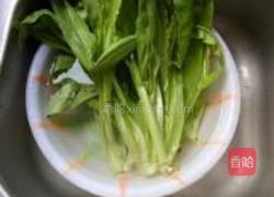 蒜香油麦菜的做法图解2