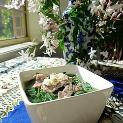 肉丝鸡蛋百花菜汤的做法[图]