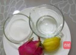 火龙果雪酪球的做法图解1