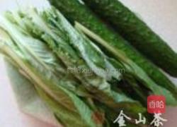 小白菜拌黄瓜的做法图解1