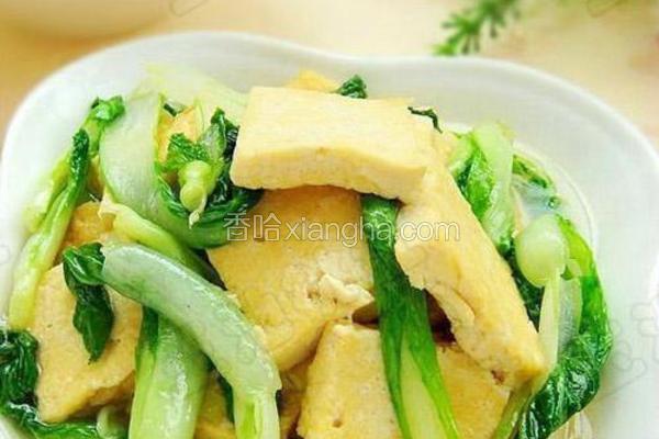 小白菜炒豆腐