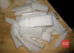 水煮白萝卜的做法图解2