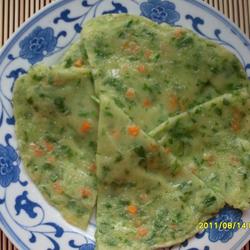 鸡毛菜胡萝卜煎饼的做法[图]