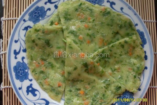 鸡毛菜胡萝卜煎饼
