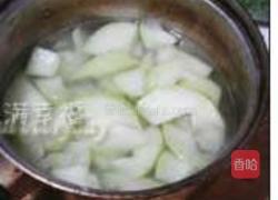 暖心鸡丝节瓜羹的做法图解2