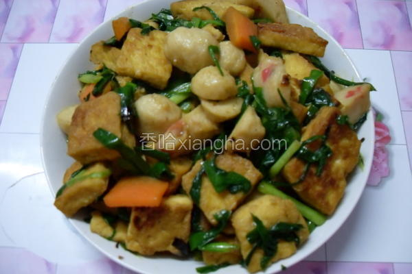 韭菜炒豆腐