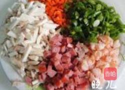 虾仁鸡蛋饼的做法图解4