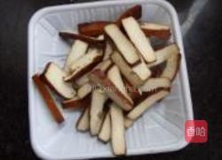 小油菜炒香干的做法图解4