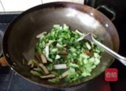 小油菜炒香干的做法图解7