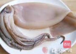 香烤糯米鱿鱼筒的做法图解1