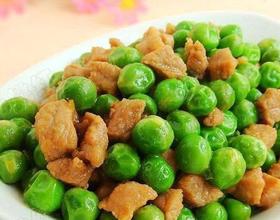 青豌豆炒肉丁[图]