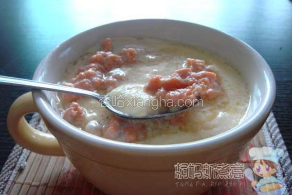 三文鱼蛋羹