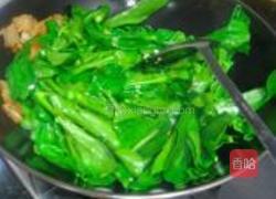腊味炒芥兰的做法图解5