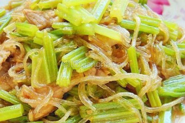 芹菜炒粉条