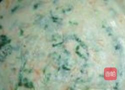 胡萝卜菜心煎饼的做法图解6