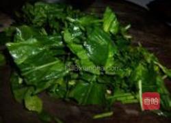 肉末粉丝菠菜的做法图解2