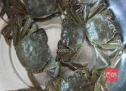 毛蟹炒年糕的做法图解4