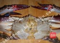 泡菜粉丝蒸梭子蟹的做法图解3