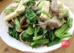 腐竹鲜蘑烧白菜的做法图解8