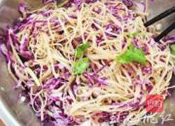 紫甘蓝拌豆腐丝的做法图解4