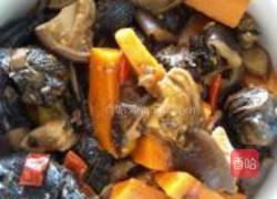 香菇胡萝卜烧乌鸡的做法图解5